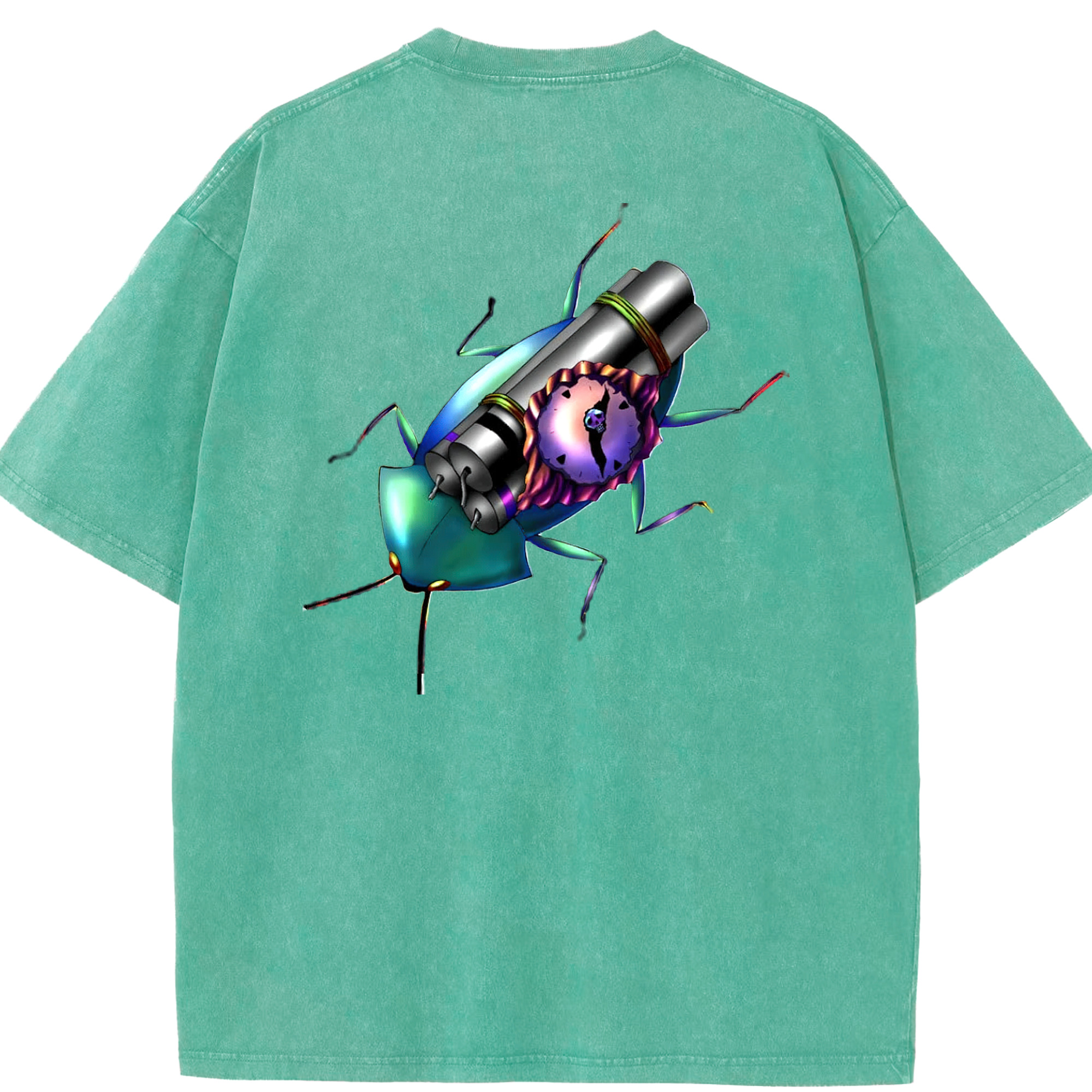 （画像用） 遊☆戯☆王 Yu-Gi-Oh! 綿100% ヴィンテージ風 半袖Tシャツ（背面プリント）
